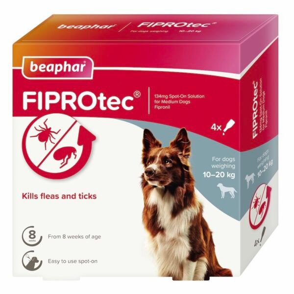 Fiprotec Anti-Flea,Tick Spot-on Solution 10-20