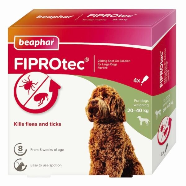 Fiprotec Anti-Flea,Tick Spot-on Solution 20-40