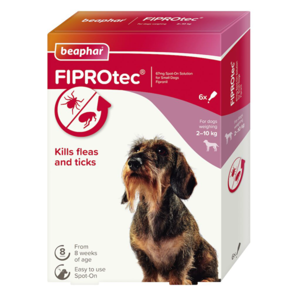 Fiprotec Anti-Flea,Tick Spot-on Solution 2-10