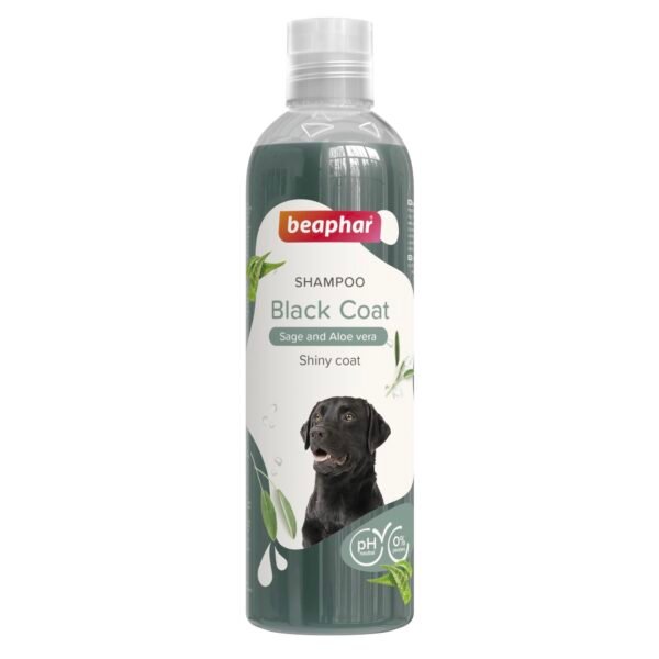 Beaphar black coat sage and aloe vera