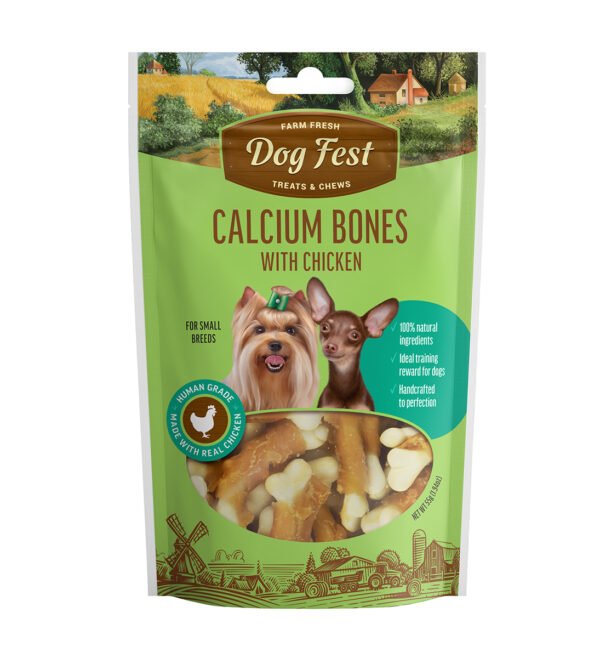 Dogfest calcium bones with chicken 55g