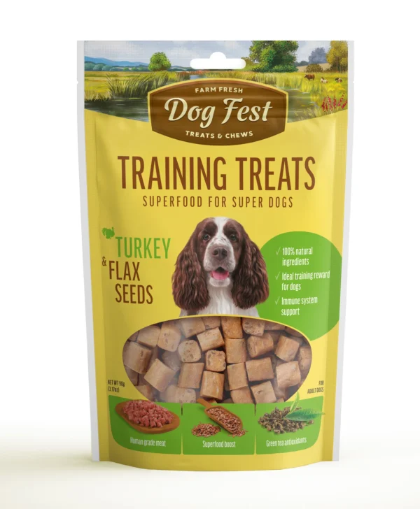 Dogfest training mix turkey and flax seeds 90g