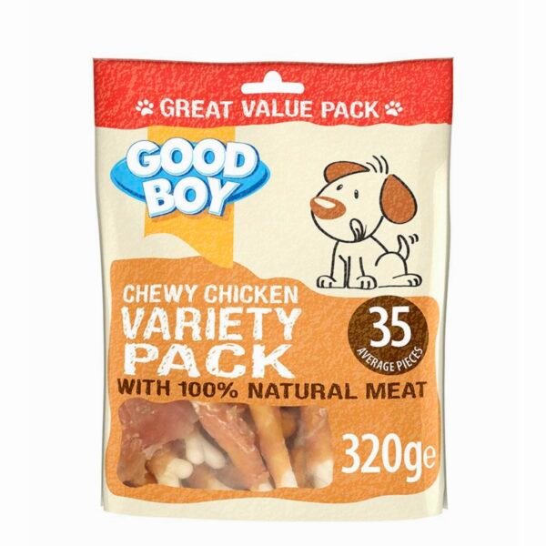 Goodboy chewy chicken variety pack 320g