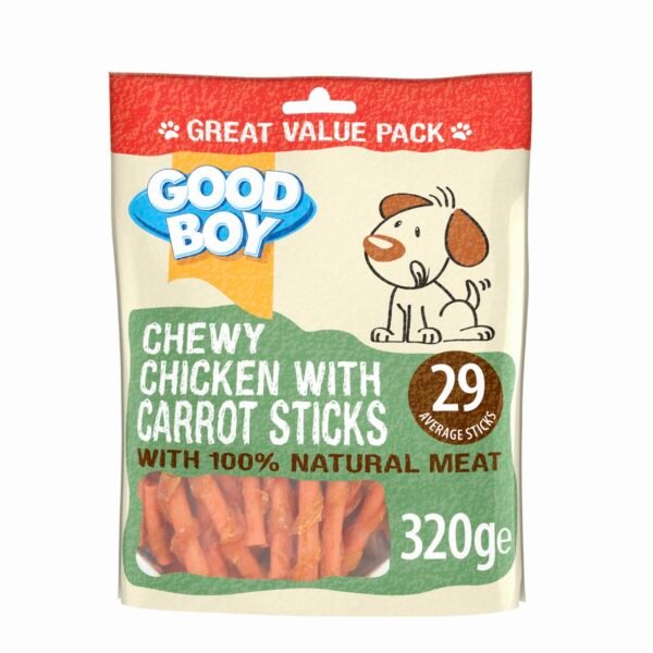 Goodboy chewy chicken with carrot sticks 320g