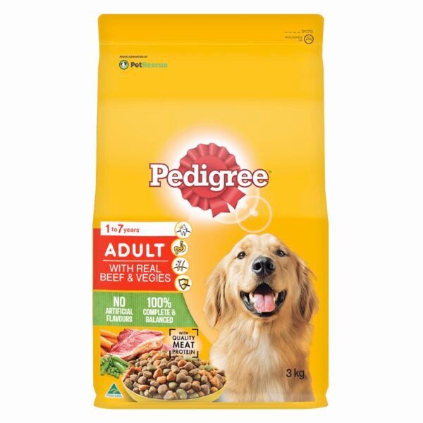 Pedigree beef and vegetables 3kg