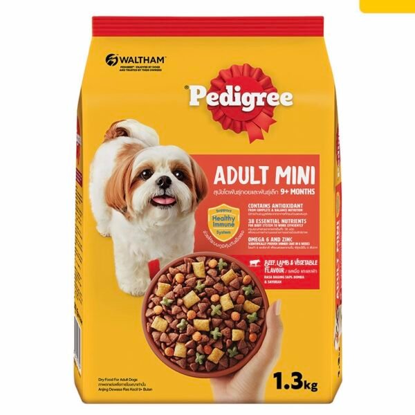 Pedigree mini adult beef,lamb and veg 1.5kg