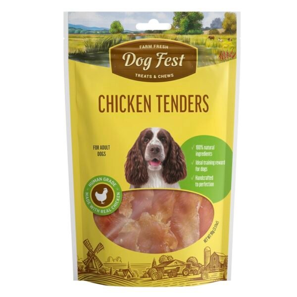 Dogfest chicken tenders 90g