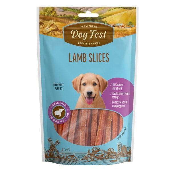 Dogfest lamb slices 90g