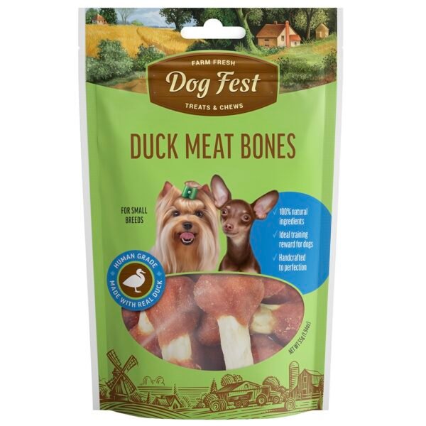 Dogfest duck meat bones 55g