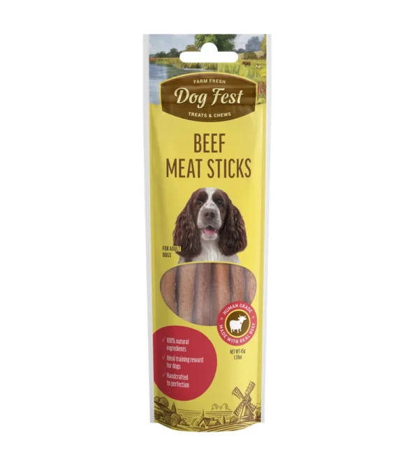 Dogfest beef meat sticks 45g