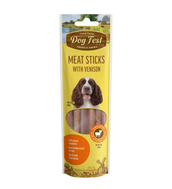 Dogfest venison meat sticks 45g