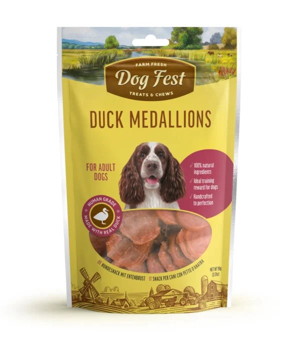 Dogfest Duck medallions 90g