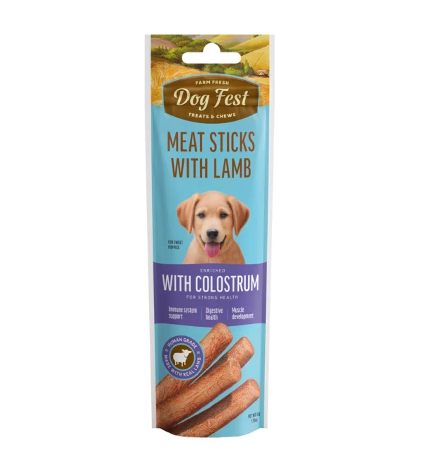 Dogfest lamb meat sticks with colostrum 45g