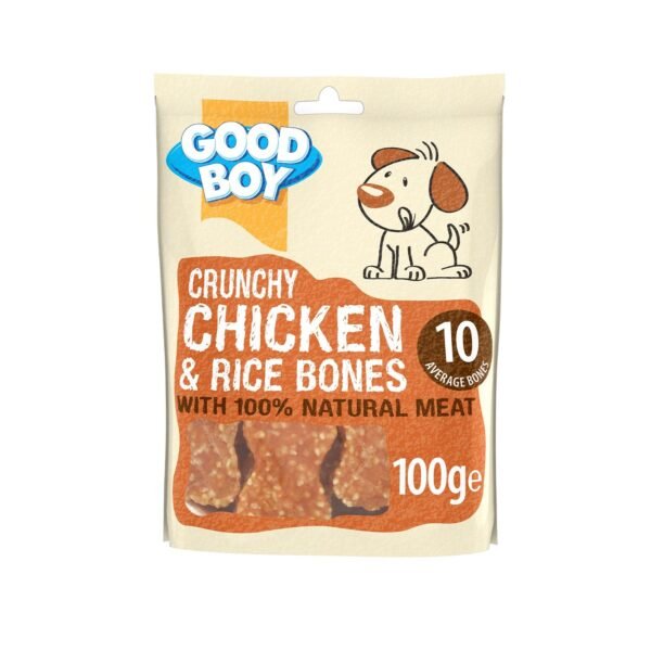 Goodboy chewy chicken and rice bones 100g