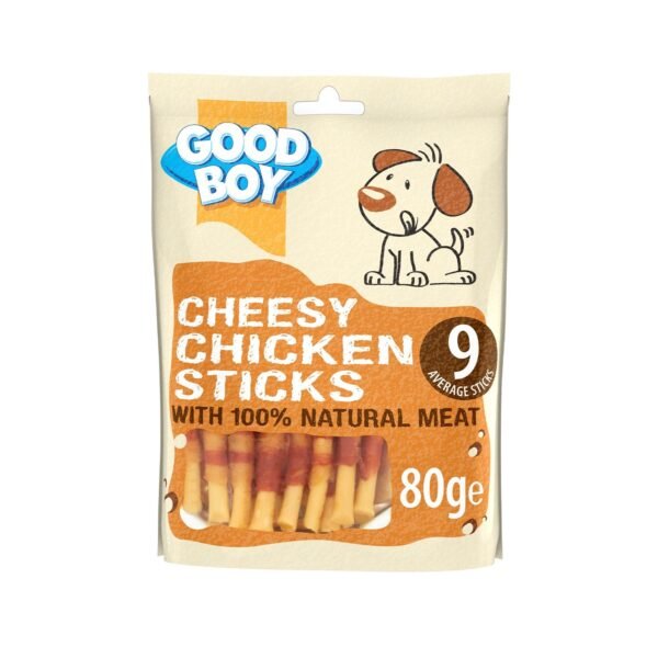 Goodboy cheesy chicken sticks 80g