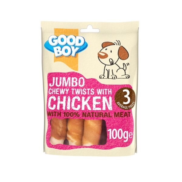 Goodboy jumbo chewy twist with chicken 3pcs