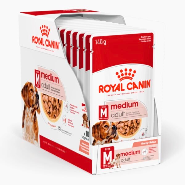 Royal Canin Medium Adult Wet Pouches 140gx10